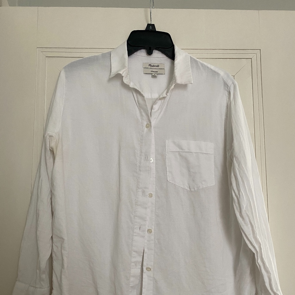 Maxwell Oversize White Button Down Shirt